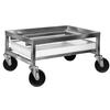 Channel Manufacturing SPCD-S 20in x 27in Stainless Steel Poultry Crate Dolly with Drip Pan 