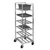 Channel Manufacturing ULR6 21in x 28.5in Aluminum Bus Bin Cart with 9.5in Spacing 