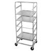 Channel Manufacturing SRS-7 29.5in x 18in Aluminum Bus Bin Rack with 8.75in Spacing 