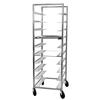 Channel Manufacturing OT-6 25in x 26in x 70in Aluminum Oval Tray Rack with 6in Spacing 