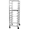 Channel Manufacturing OT-8 25in x 26in x 70in Aluminum Oval Tray Rack with 8in Spacing 