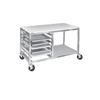 Channel Manufacturing MW245/S 48in x 24in Aluminum Bun Pan Rack with Stainless Steel Top 