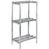 Channel Manufacturing DR2036-3 36inx 20in Welded Aluminum Dunnage Shelving Unit with 26"Spacing 