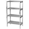 Channel Manufacturing DR2060-4 60inx20"Welded Aluminum Dunnage Shelving Unit with 16.5"Spacing 