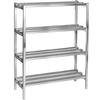 Channel Manufacturing DR2072-4 72inx20"Welded Aluminum Dunnage Shelving Unit with 16.5"Spacing 