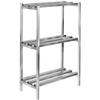 Channel Manufacturing DR2454-3 54inx 24in Welded Aluminum Dunnage Shelving Unit with 26"Spacing 