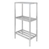 Channel Manufacturing ED2036-3 36inx 20in Welded Aluminum Dunnage Shelving Unit with 26"Spacing 