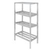 Channel Manufacturing ED2036-4 36inx20"Welded Aluminum Dunnage Shelving Unit with 16.5"Spacing 