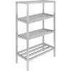 Channel Manufacturing ED2054-4 54inx20"Welded Aluminum Dunnage Shelving Unit with 16.5"Spacing 