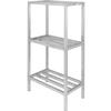 Channel Manufacturing ED2442-3 42inx 24in Welded Aluminum Dunnage Shelving Unit with 26"Spacing 