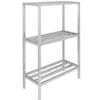 Channel Manufacturing ED2460-3 60inx 24in Welded Aluminum Dunnage Shelving Unit with 26"Spacing 