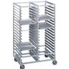 Channel Manufacturing 421A6 41in x 26in x 64in Aluminum Double Tray Rack with 3in Spacing 