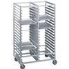 Channel Manufacturing 422A6 41in x 26in x 64in Aluminum Double Tray Rack with 4in Spacing 