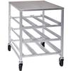 Channel Manufacturing CSR-3MA 25.75inx35.25in Aluminum Mobile Can Storage Rack with Countertop 