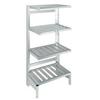 Channel Manufacturing CSU-TT2060-4-KIT 60inx 20in x 72in Aluminum Cantilever Tubular Shelving Kit 