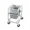 Channel Manufacturing AXD502L 19.5in x 26in Welded Heavy-Duty Aluminum Bus Bin Cart 