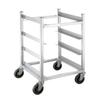 Channel Manufacturing AXD-GRR-83 24.5in x 22in Heavy-Duty Aluminum Glass Rack Cart with 8"Spacing 