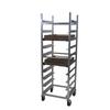 Channel Manufacturing GRR-6 24in x 22in Aluminum Glass Rack Cart with 6in Spacing 