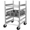 Channel Manufacturing GRR-63 24in x 22in Aluminum Glass Rack Cart with 6in Spacing 