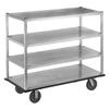 Channel Manufacturing QMA2860-4 62in x 28in x 66in Aluminum Four-Shelf Utility Cart 