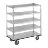 Channel Manufacturing QMA2860-5 62in x 28in x 66in Aluminum Five-Shelf Utility Cart 
