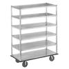 Channel Manufacturing QMA2860-6 62in x 28in x 66in Aluminum Six-Shelf Utility Cart 