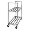 Channel Manufacturing BBT-2 60in x 27in Aluminum Two-Shelf Utility Cart with 34in Spacing 
