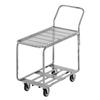 Channel Manufacturing STKC200 18.5in X 44in Chrome Two-Shelf Stocking Truck with Wire Deck 