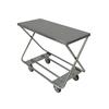 Channel Manufacturing STKG100 17in X 40in Chrome Two-Shelf Stocking Truck with Galvanized Deck 