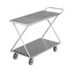 Channel Manufacturing STKG400H 22in X 52in Galvanized Solid Stocking Truck with Polished Deck 