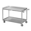 Channel Manufacturing TDC2953A-2 53in x 29in Heavy-Duty Aluminum Two-Shelf Utility Cart 
