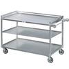 Channel Manufacturing TDC2953A-3 53in x 29in Heavy-Duty Aluminum Three-Shelf Utility Cart 