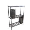 Channel Manufacturing KAR48 48in x 17in x 68in Aluminum Adjustable Keg Storage 