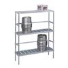 Channel Manufacturing KAR48-DD 48in x 17in x 68in Aluminum Adjustable Double Deep Keg Storage 