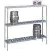 Channel Manufacturing KAR80 80in x 17in x 68in Aluminum Adjustable Keg Storage 