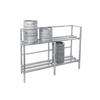 Channel Manufacturing KSR48-DD 48in x 20in Welded Aluminum Double Deep Keg Storage Rack 