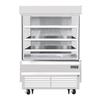 Everest Refrigeration EOMV-48-W-28-S 48in Wide Open Display Merchandiser Refrigerator 