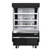 Everest Refrigeration EOMV-36-B-28-S 37.25in Wide Open Display Merchandiser Refrigerator 