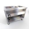 Duke Manufacturing TWHF-46SS Thurmaduke 46in Electric 3 Well Mobile Waterless Steam Table 