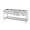 Duke Manufacturing WB305 Aerohot (5) Pan Gas Wet Steam Table with Carving Board 