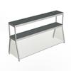 Duke Manufacturing 956-460-2D 30-1/2"W Double Deck Deluxe Serving Overshelf with Glass Guard 