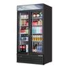 Everest Refrigeration EMSGR33B 39in Wide Two Section Glass Door Merchandiser Cooler 