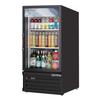 Everest Refrigeration EMGR8B 24in Wide One Section Glass Door Merchandiser Cooler 