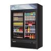 Everest Refrigeration EMGR48B 53in Wide Two Section Sliding Glass Door Merchandiser Cooler 