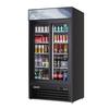 Everest Refrigeration EMGR33B 39in Wide Two Section Sliding Glass Door Merchandiser Cooler 