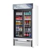 Everest Refrigeration EMGR33 39in Wide Two Section Sliding Glass Door Merchandiser Cooler 