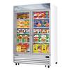 Everest Refrigeration EMGF48 54.75in Wide Two Section Glass Door Merchandiser Freezer 