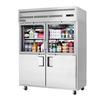 Everest Refrigeration EGSWH4 59in Wide Two Section Four Door reach-In Refrigerator 