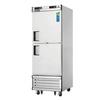 Everest Refrigeration EBWRFH2 29.25in Wide Split Door Dual Temp Refrigerator Freezer 