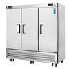 Everest Refrigeration EBRF3 75in Wide Three Section Dual Temp Refrigerator Freezer 
